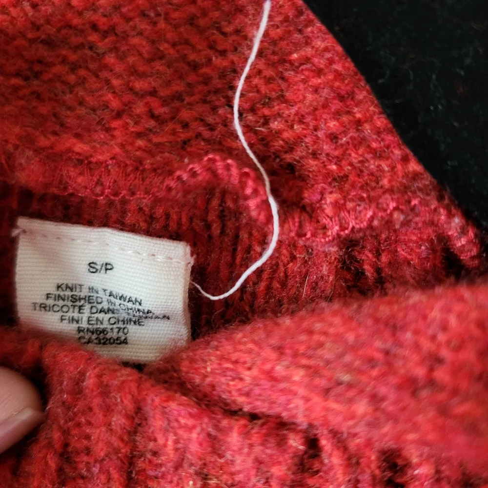 Moth Hooded Cable Knit Sweater Size Small - Picture 4 of 8
